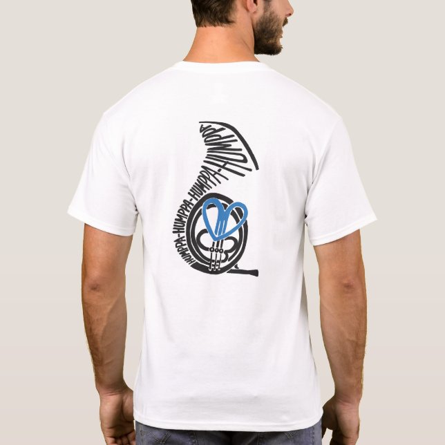 Camiseta Humppa Love Blue Back (Verso)