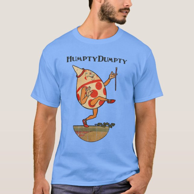 Camiseta Humpty Dumpty do clássico livro infantil "T-Shirt" (Frente)