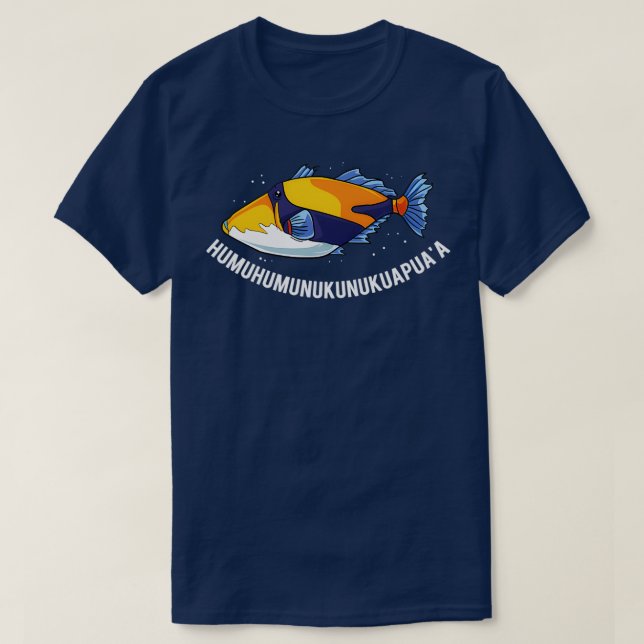 Camiseta HumuhumunukunukuapuaA Estado do Havaí (Frente do Design)