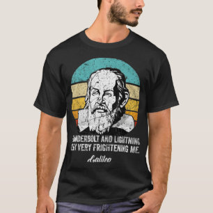 Camiseta hunderbolt relâmpago Física filósofa Galileu a