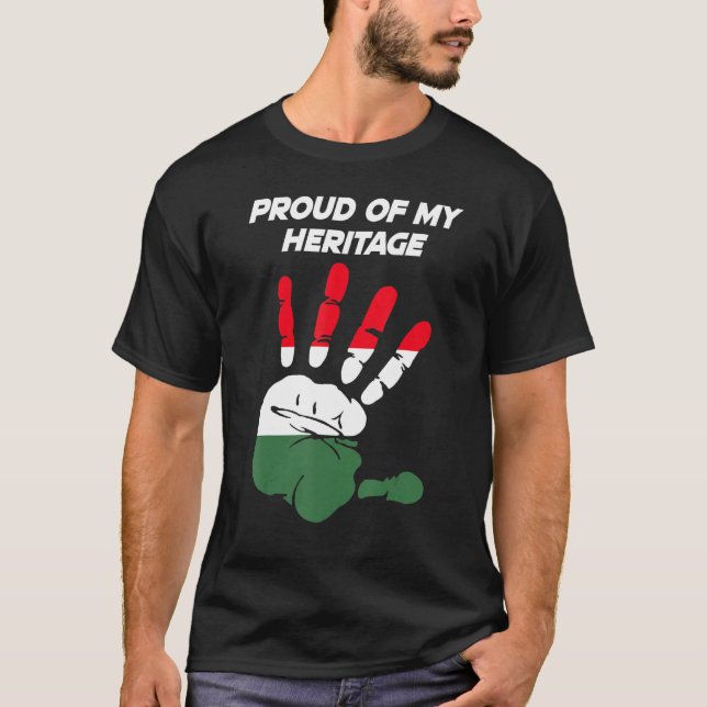 Camiseta Hungarian Flag Printed Palm (Frente)