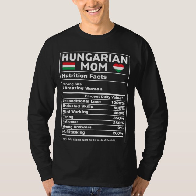 Camiseta Hungarian Mom For Women Hungary Flag Magyar Mother (Frente)