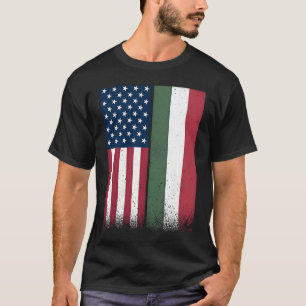 Camiseta Húngaro-Americano Bandeiras Orgulhosas dos EUA
