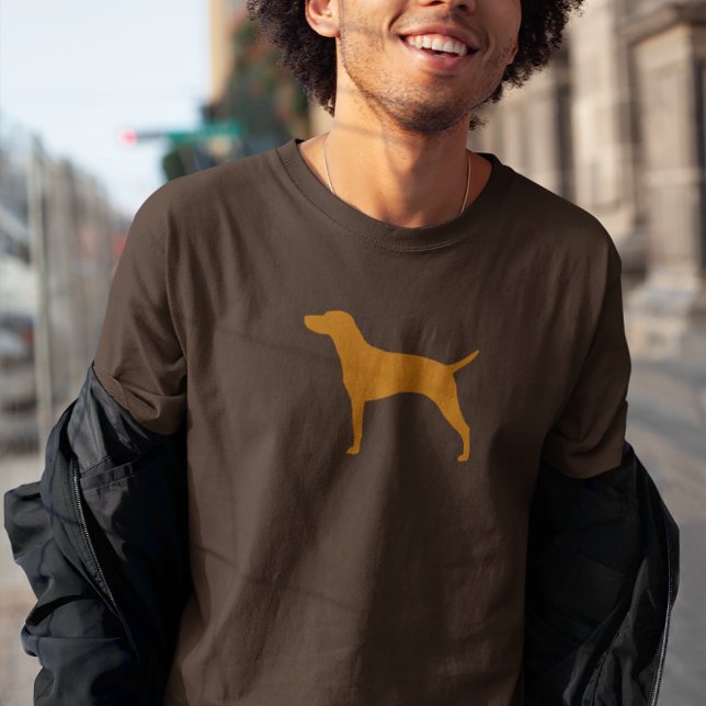 Camiseta Húngaro Vizsla Dog Breed Silhouette (Criador carregado)