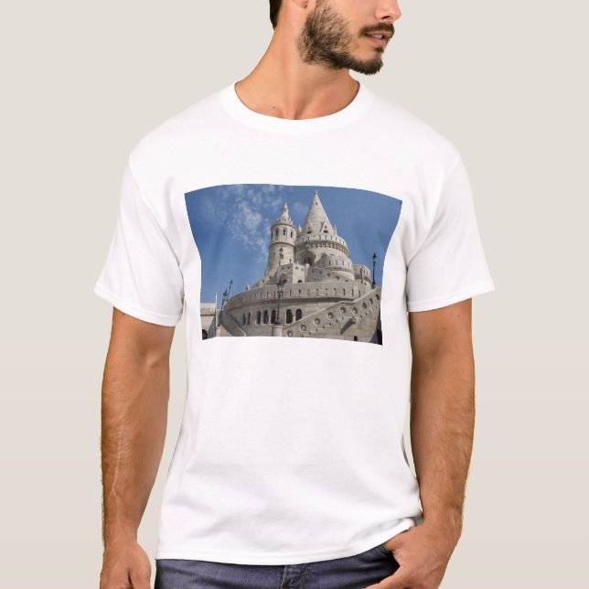 Camiseta Hungria, capital de Budapeste. Buda, Castelo 2 (Frente)