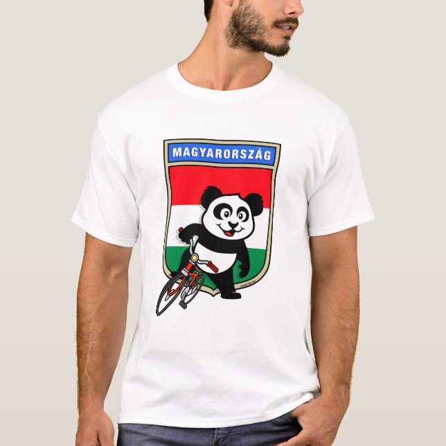 Camiseta Hungria - Ciclismo Panda (Frente)