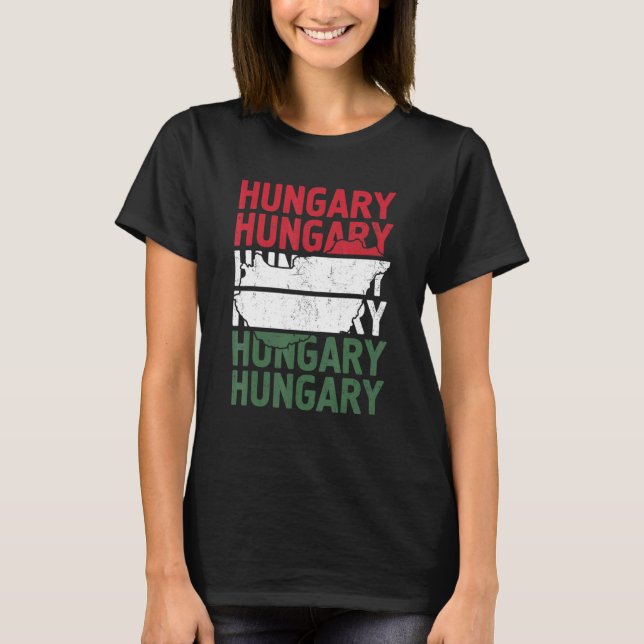 Camiseta Hungria Hungria Hungria Hungria Hungria Hungria Hu (Frente)