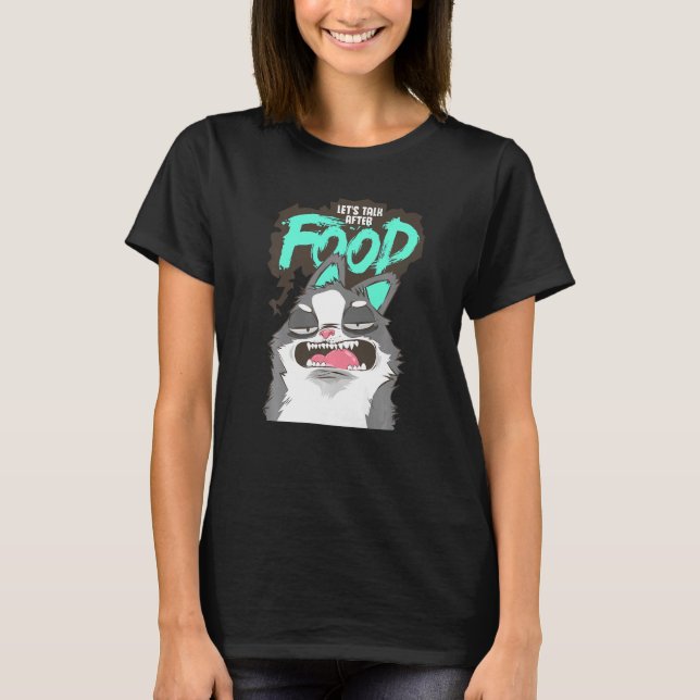 Camiseta Hungry Lazy Ignorant Cat (Frente)