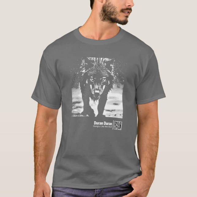 Camiseta Hungry Like the Wolf Barcode Special Music funny b (Frente)