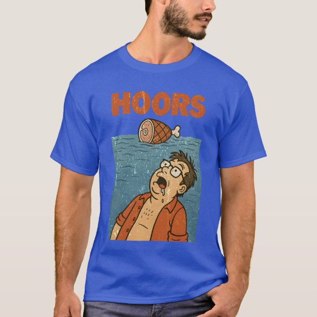 Camiseta Hungry Man Drooling at Floating Ham (Frente)