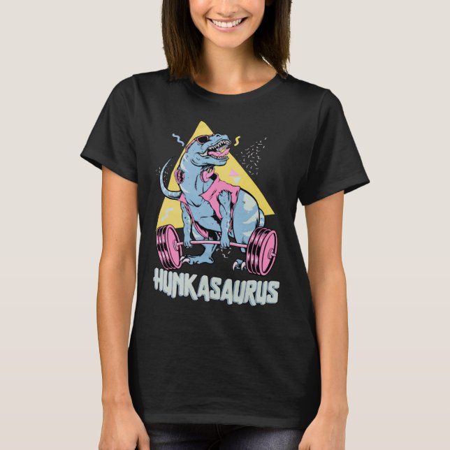 Camiseta Hunkasaurus rex Dinossaur Gym & Workout (Frente)