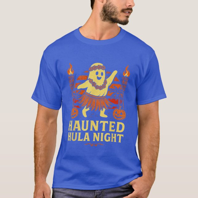 Camiseta Hunling Hula Night Funny Ghost Halloween Summerwee (Frente)