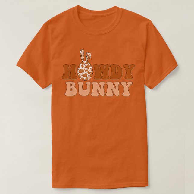 Camiseta Hunny Bunny Easter Ovoc Impressão Oeste (Frente do Design)