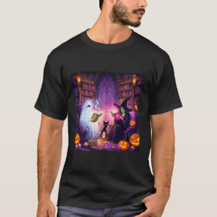 Camiseta Hunonokstore Halloween Retro Bookish Bo