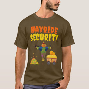 Camiseta Hunride Hayride Segurança Engraçado Mãe Pai Hom