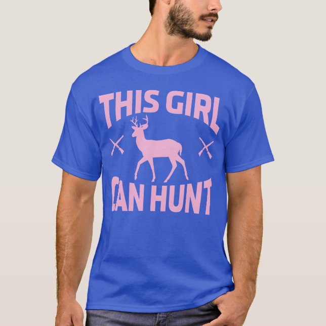 Camiseta Hunt Deer Hunting Women Rock girl (Frente)