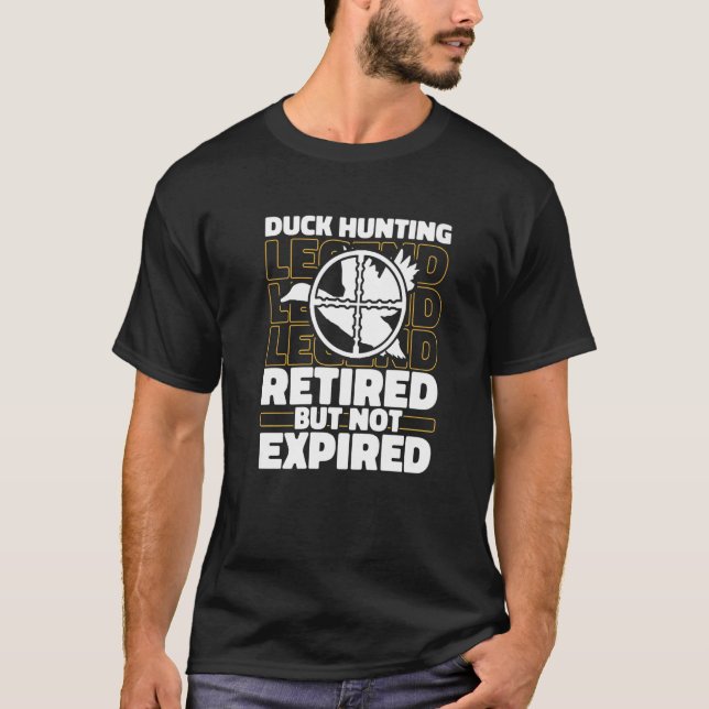 Camiseta Hunt Retiree Hunter Goose Geese - Caça Pato Antes (Frente)