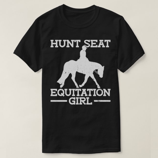 Camiseta Hunt Seat English Riding Rider Equest (Frente do Design)