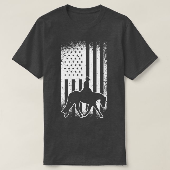 Camiseta Hunt Seat English Riding Rider Horse Riding Equest (Frente do Design)