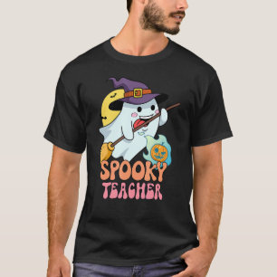 Camiseta Hunted House Moon Night Groovy Spooky Professor