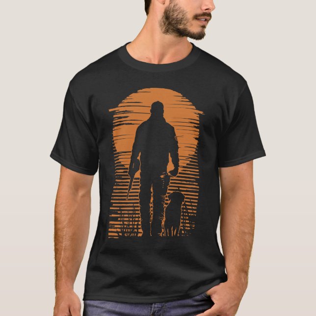 Camiseta Hunter e seu cão vintage (Frente)