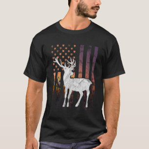 Camiseta Hunter Hunting Deer Hunting Buck Elk Americano