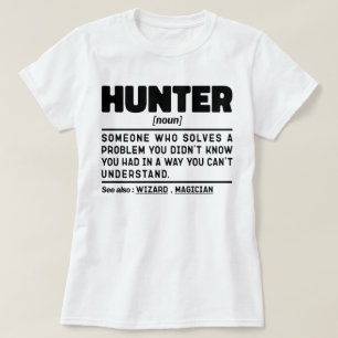Camiseta Hunter Noun Definition Hunter Sarcasm Legal
