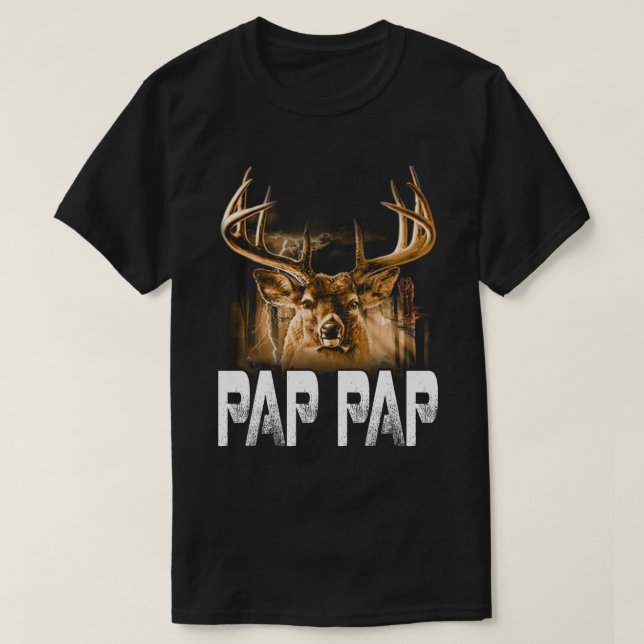Camiseta Hunter pap T-Shirt Engraçado Papá caçando padre G (Frente do Design)