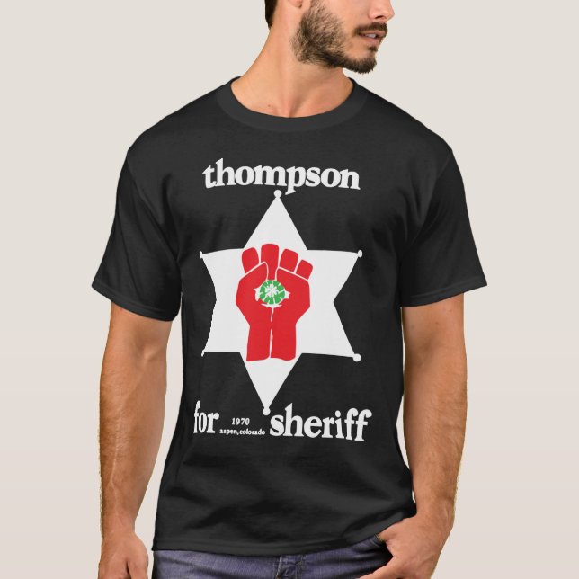 Camiseta Hunter S Thompson Para Sheriff Essencial T-Shirt (Frente)