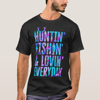 Camiseta Huntin Fishin e Lovin Cotidianamente Hunting Fish 