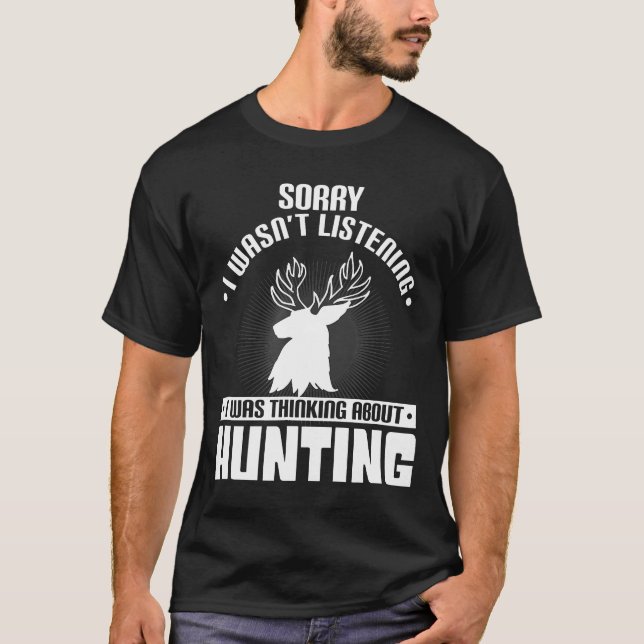 Camiseta Hunting Camping Deer Hobby Hunter Mounteneer (Frente)