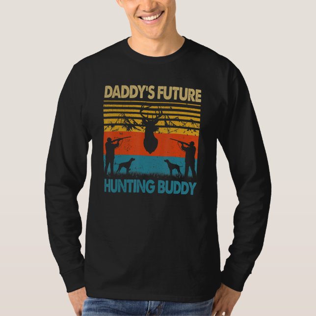 Camiseta Hunting Dad Daddy's Future Hunting Buddy Matching  (Frente)