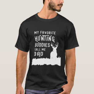 Camiseta Hunting-Hunter Dad Hunts Deer With Kids Sons Daugh