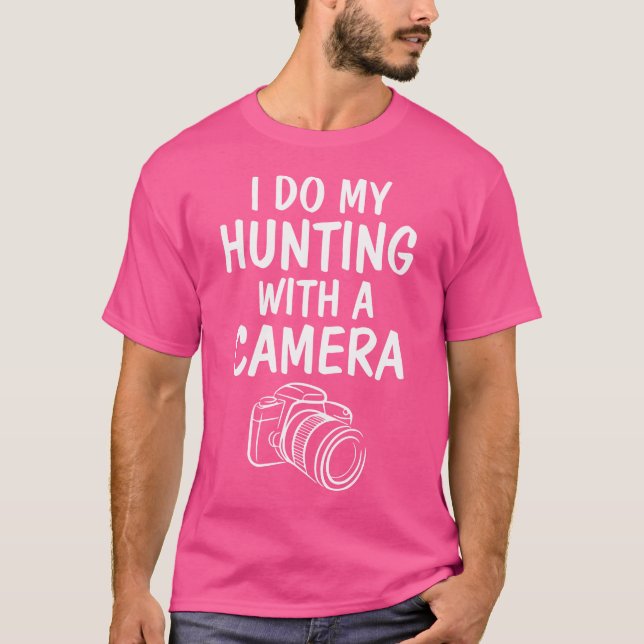 Camiseta Hunting Pun Photography (Frente)