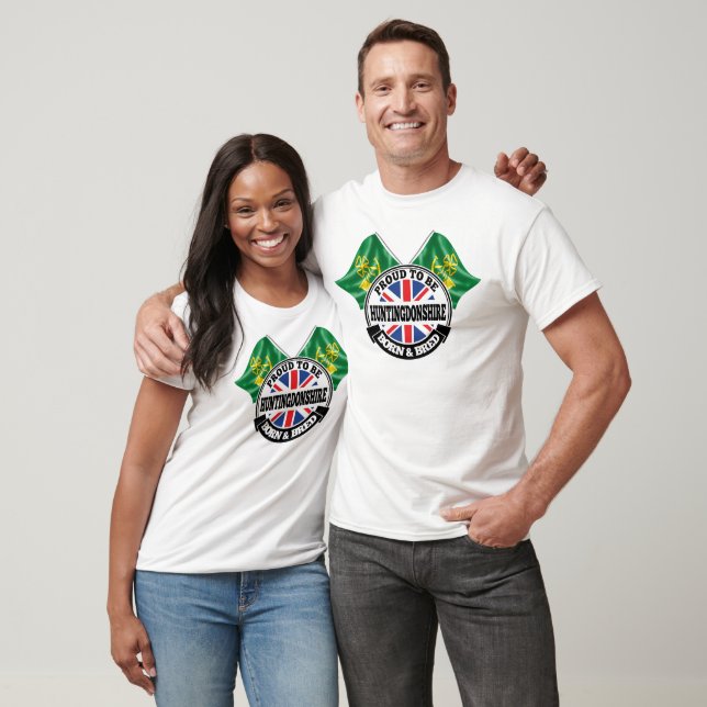 Camiseta Huntingdonshire Nascer e Bred (Unissex)