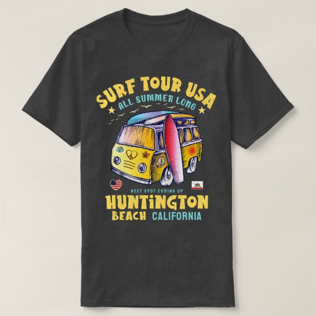 Camiseta Huntington Beach California (Frente do Design)