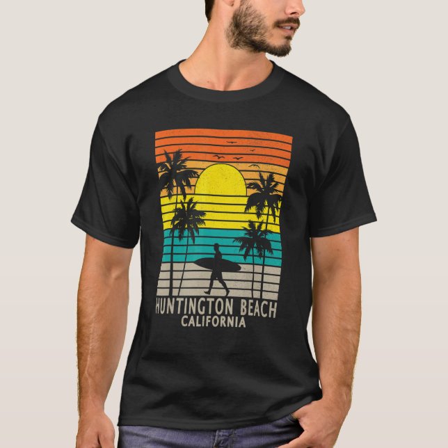 Camiseta Huntington Beach California CA Surfer Surfing Surf (Frente)