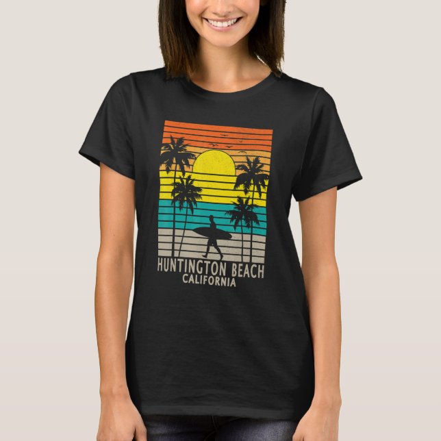 Camiseta Huntington Beach California CA Surfer Surfing Surf (Frente)