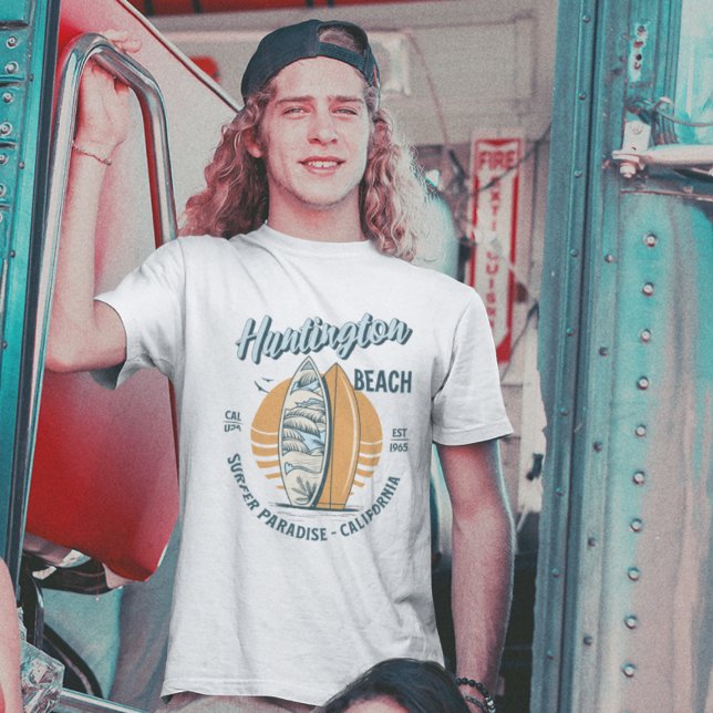 Camiseta Huntington Beach California Surfer Paradise (Criador carregado)