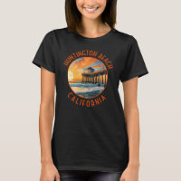 Huntington Beach California Viagem Art Vintage