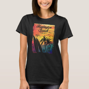 Camiseta Huntington Beach Surf City California Vintage Dist