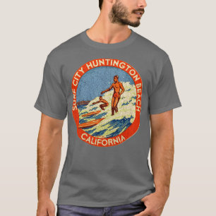 Camiseta Huntington Beach vintage Souvenir decal