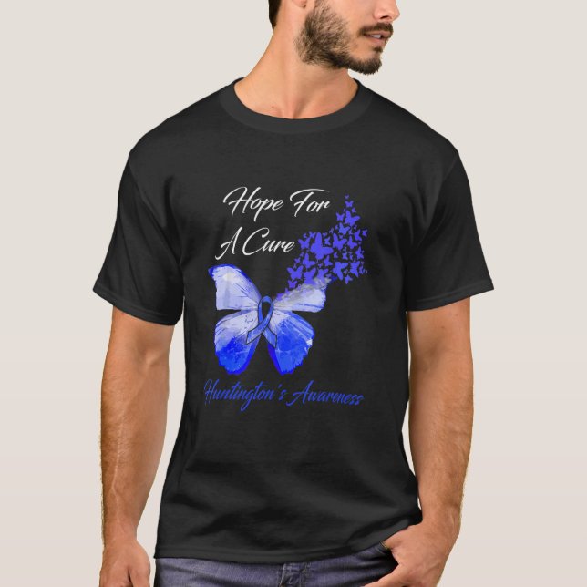 Camiseta Huntington: Esperança de consciência por uma borbo (Frente)