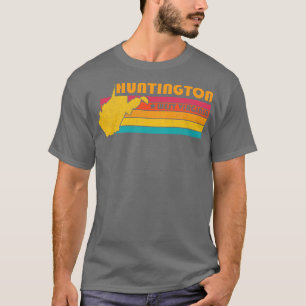 Camiseta Huntington West Virginia Vintage angustiado Souven