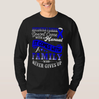 Camiseta Huntington's Disease Awarness Blue Ribbon Family