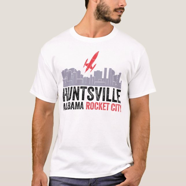 Camiseta Huntsville Alabama Rocket City (Frente)