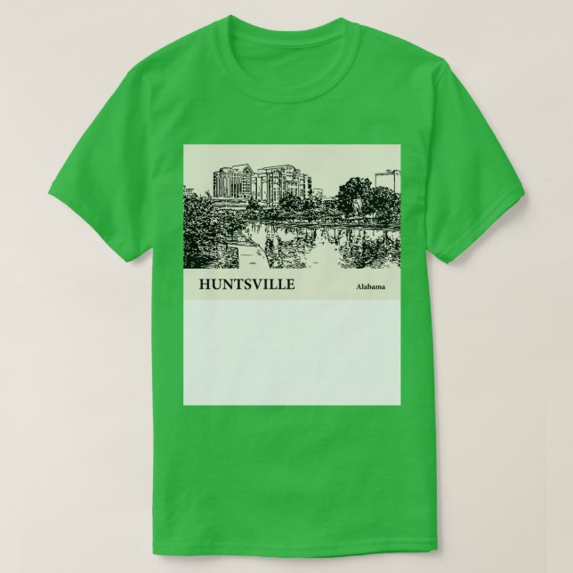 Camiseta Huntsville Alabama TShirt 6 (Frente do Design)
