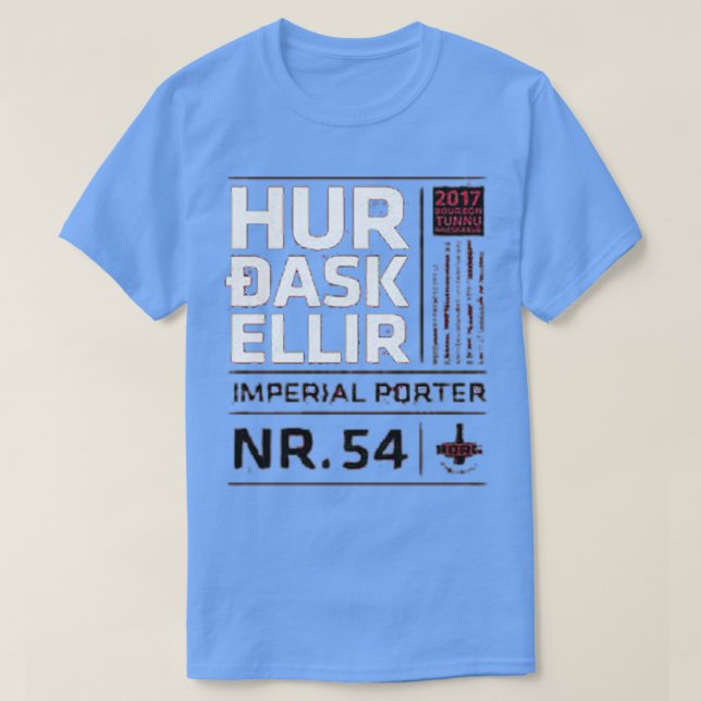 Camiseta hur dask ellir (Frente do Design)