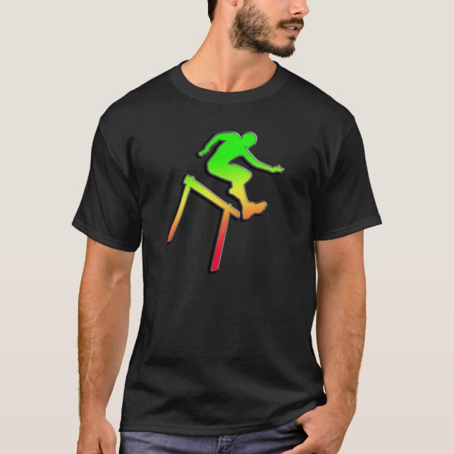 Camiseta Hurdler lustroso (Frente)
