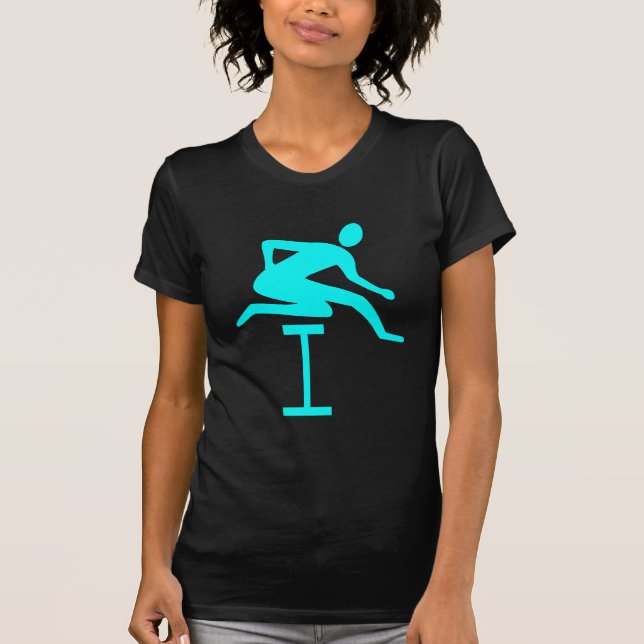 Camiseta Hurdling - Cyan (Frente)